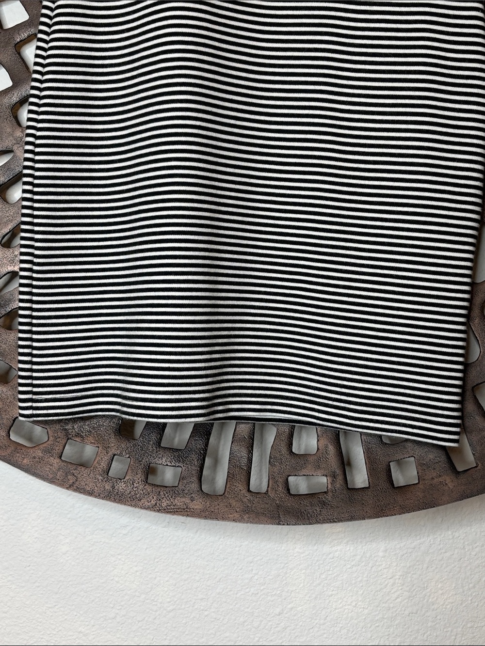 🖤 French Connection Black White Striped Stretch Dress Women’s Size 4 Mini 🖤 - Picture 3 of 13